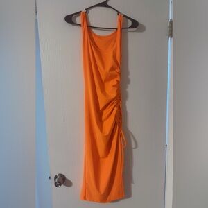 Vibrant orange dress